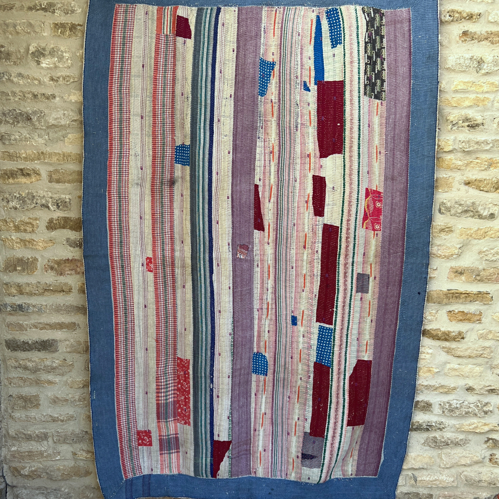 
                      
                        Patchwork Kantha Quilt No. 001
                      
                    