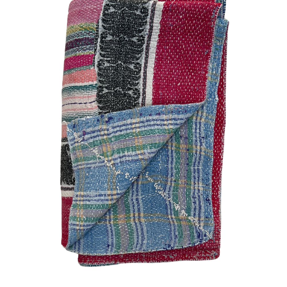 Patchwork Kantha Quilt No. 839