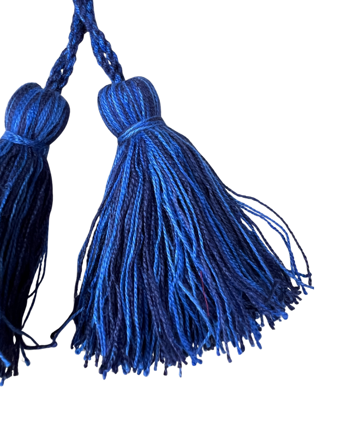 Blue Tassel Keyring