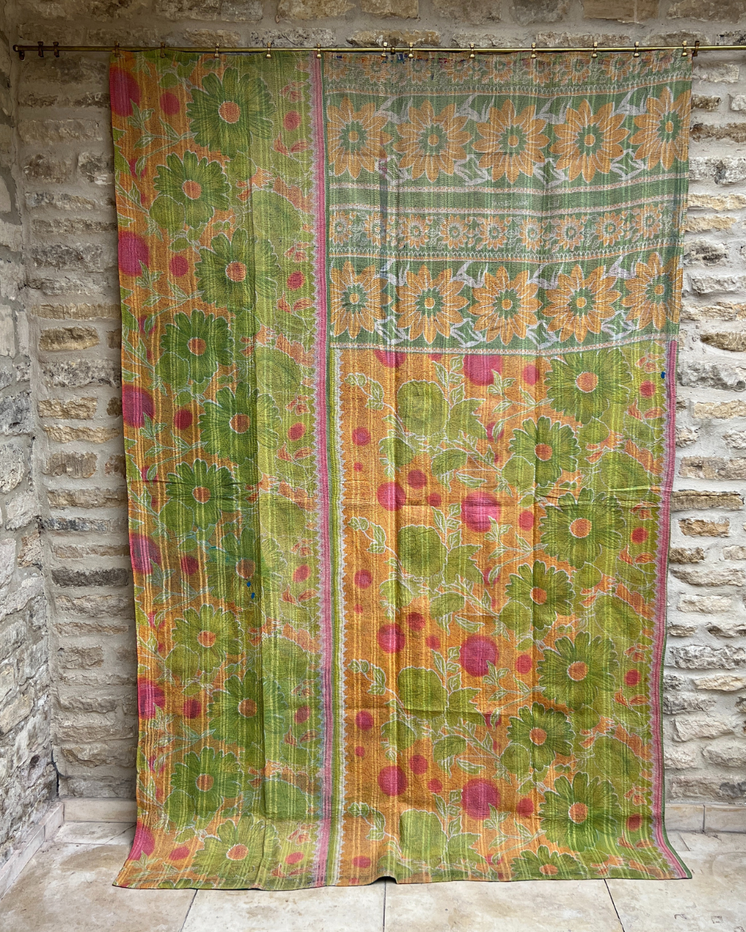Lightweight Kantha Quilt No. 009