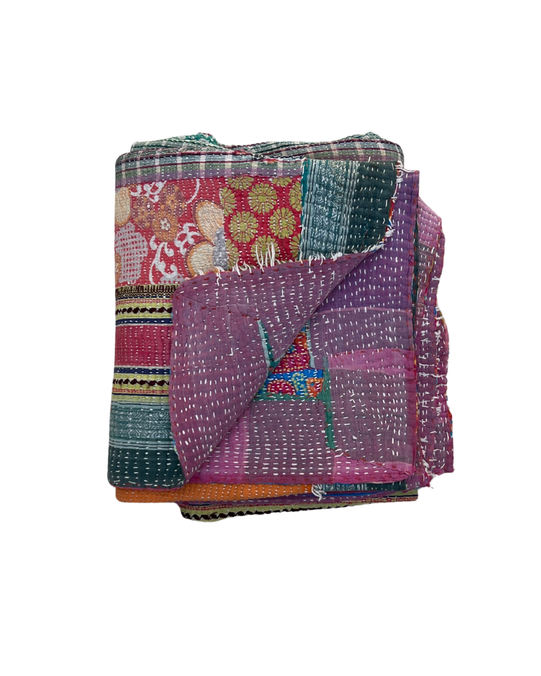 Patchwork Kantha Quilt No. 838