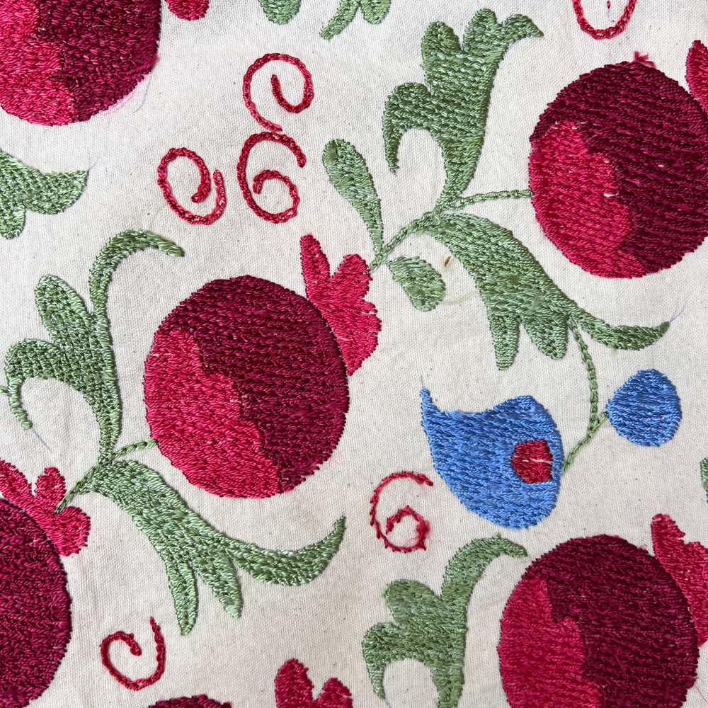 
                      
                        Red, Green & Blue Jumbo Rectangle Suzani Cushion 025
                      
                    