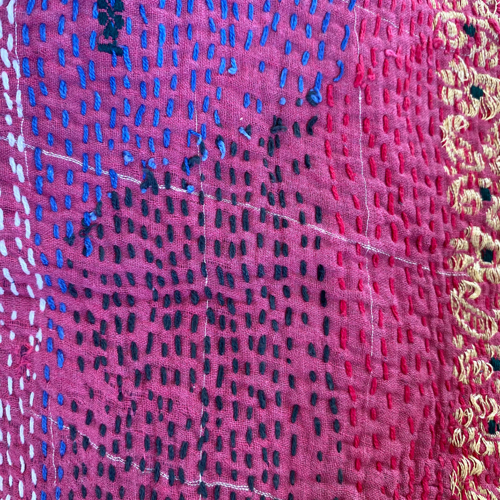 
                      
                        Midweight Kantha Quilt No. 037
                      
                    