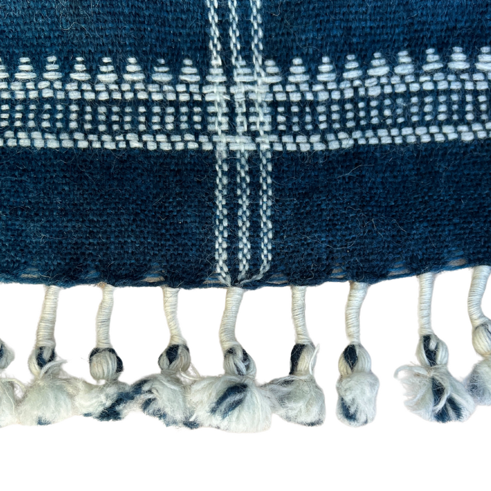 
                      
                        Blue Woven Tassel Throw
                      
                    