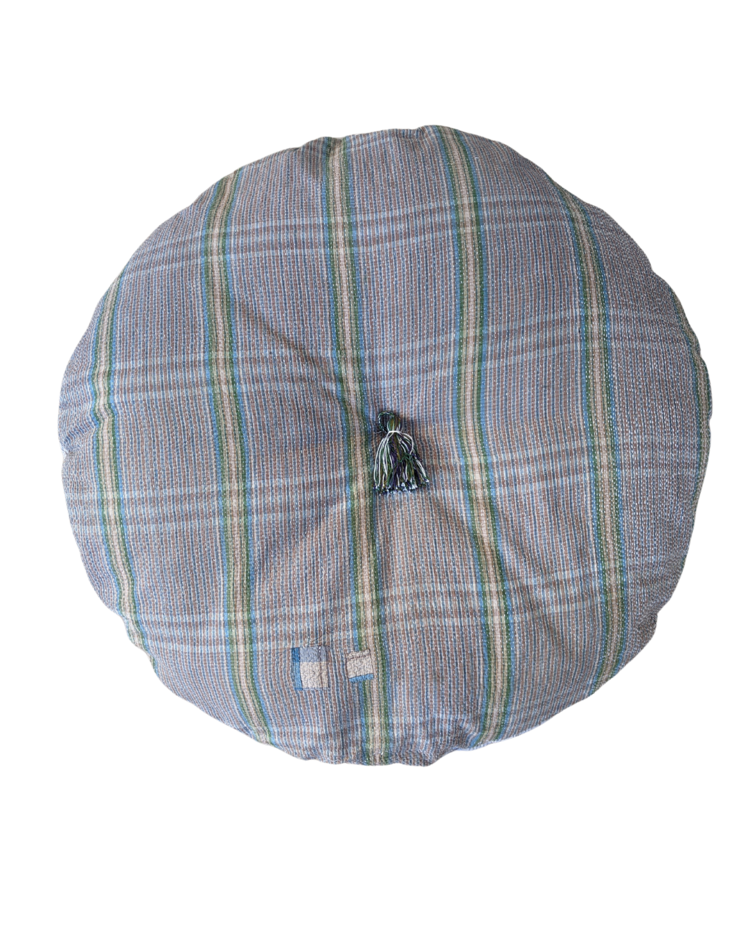 Kantha Round Squab Cushion