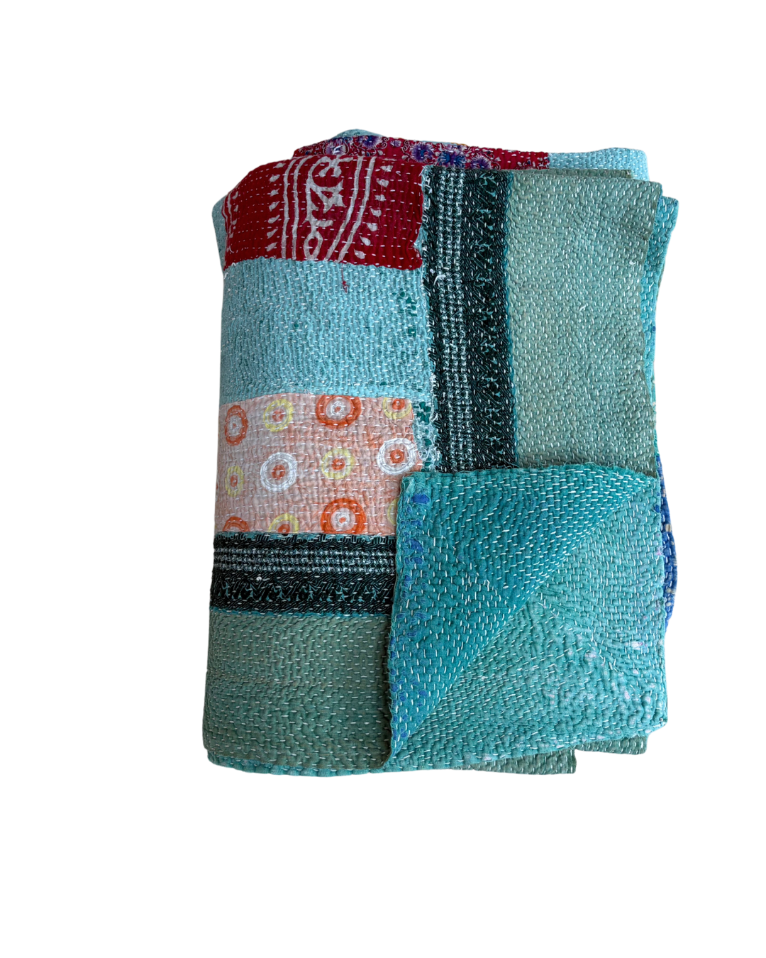 Patchwork Kantha Quilt No. 003