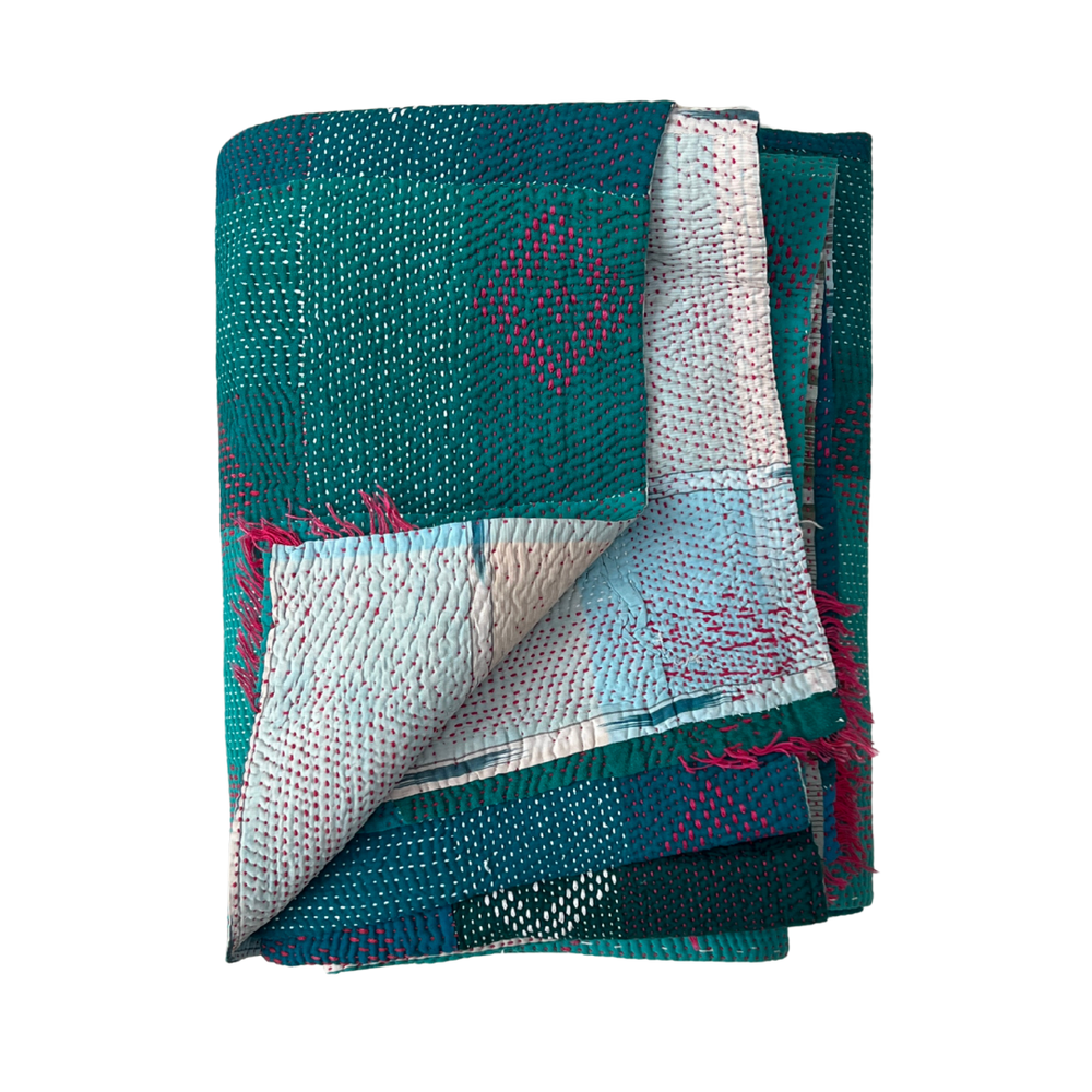 
                      
                        Midweight Kantha Quilt No. 044
                      
                    