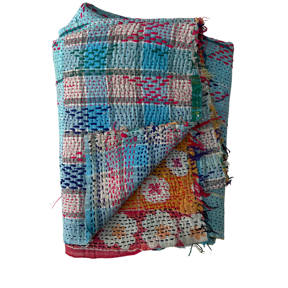 
                      
                        Midweight Kantha Quilt No. 046
                      
                    