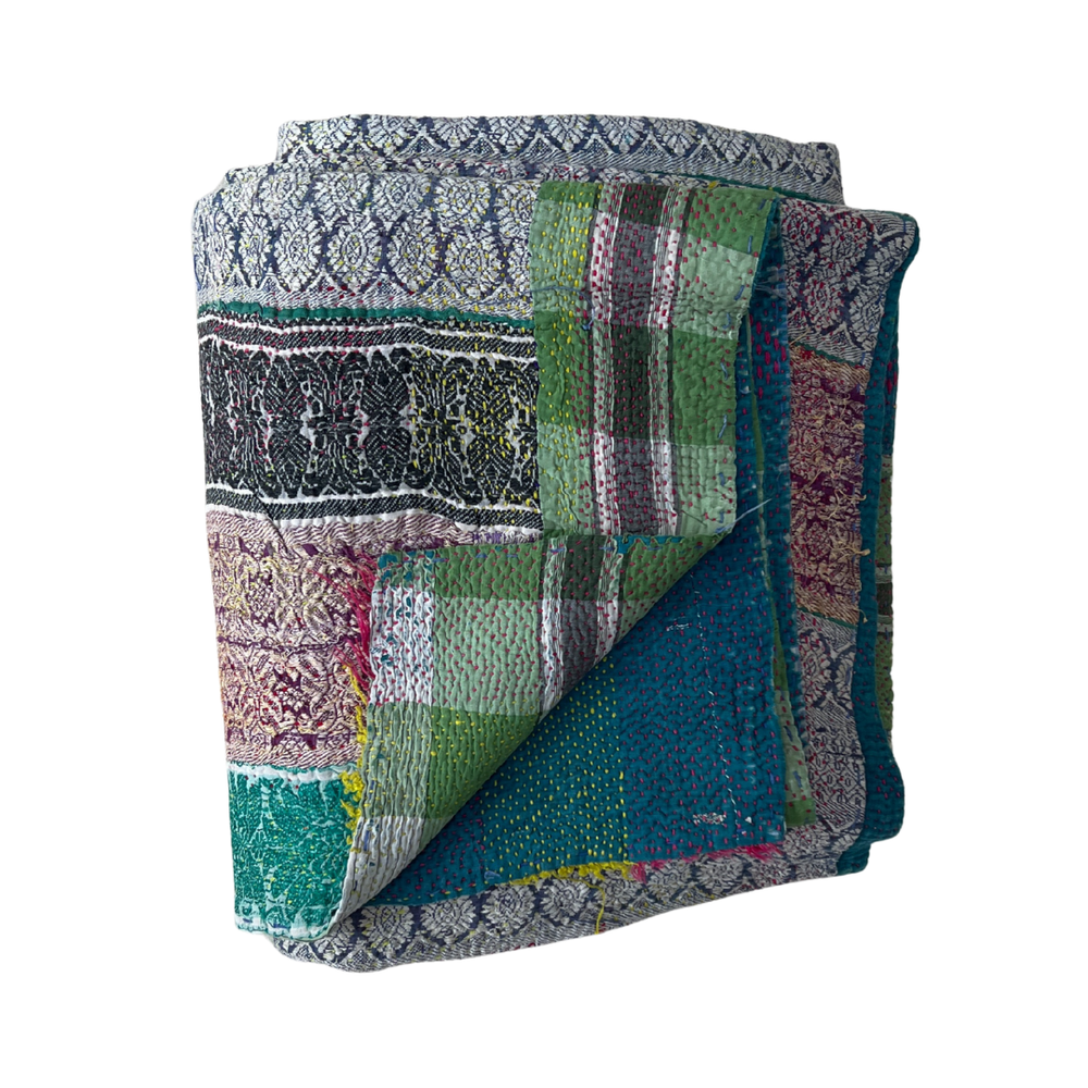 
                      
                        Midweight Kantha Quilt No. 048
                      
                    