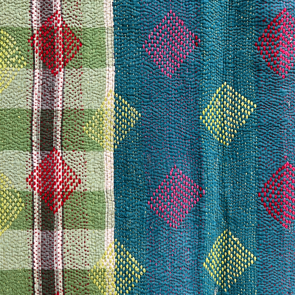 
                      
                        Midweight Kantha Quilt No. 048
                      
                    