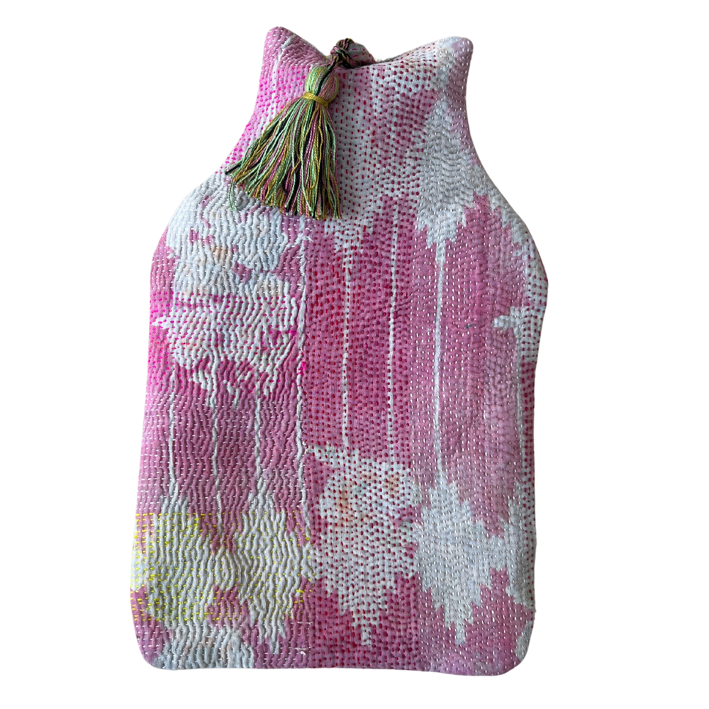 Kantha Tassel Hot Water Bottle