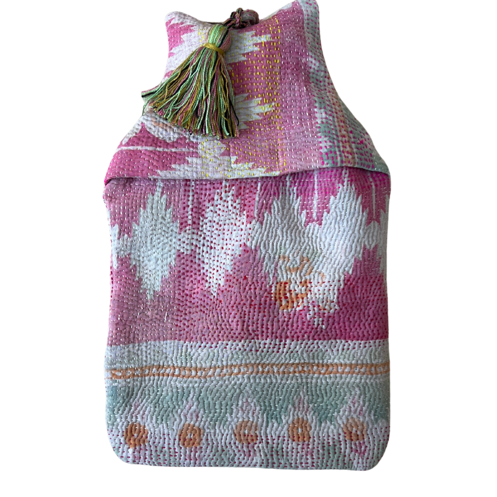 Kantha Tassel Hot Water Bottle