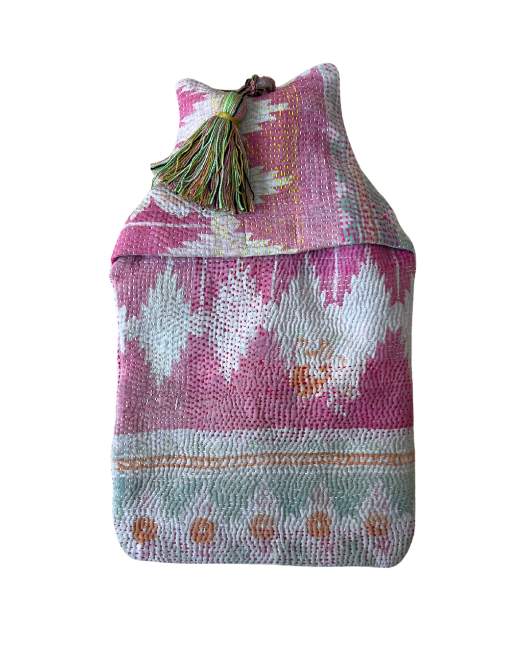 Kantha Tassel Hot Water Bottle