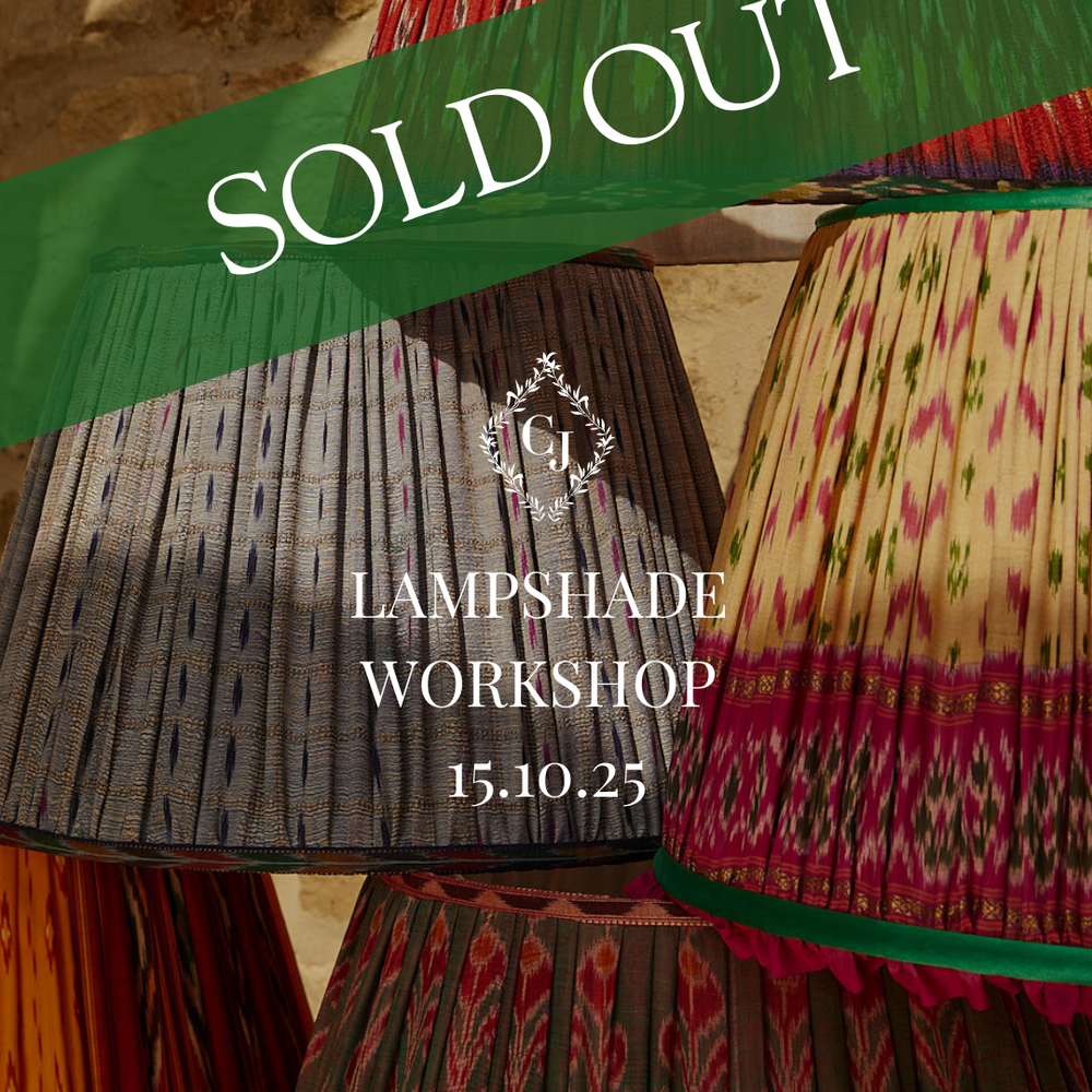 Silk Sari Gathered Lampshade Workshop 15.10.25