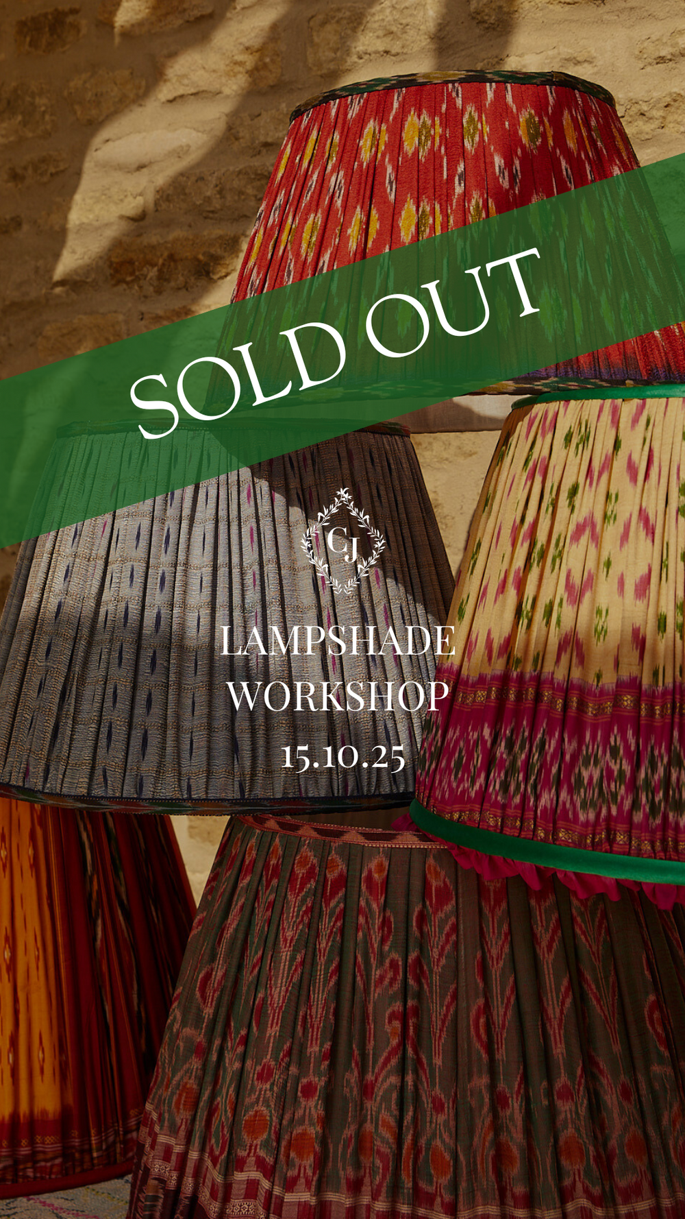 Silk Sari Gathered Lampshade Workshop 15.10.25